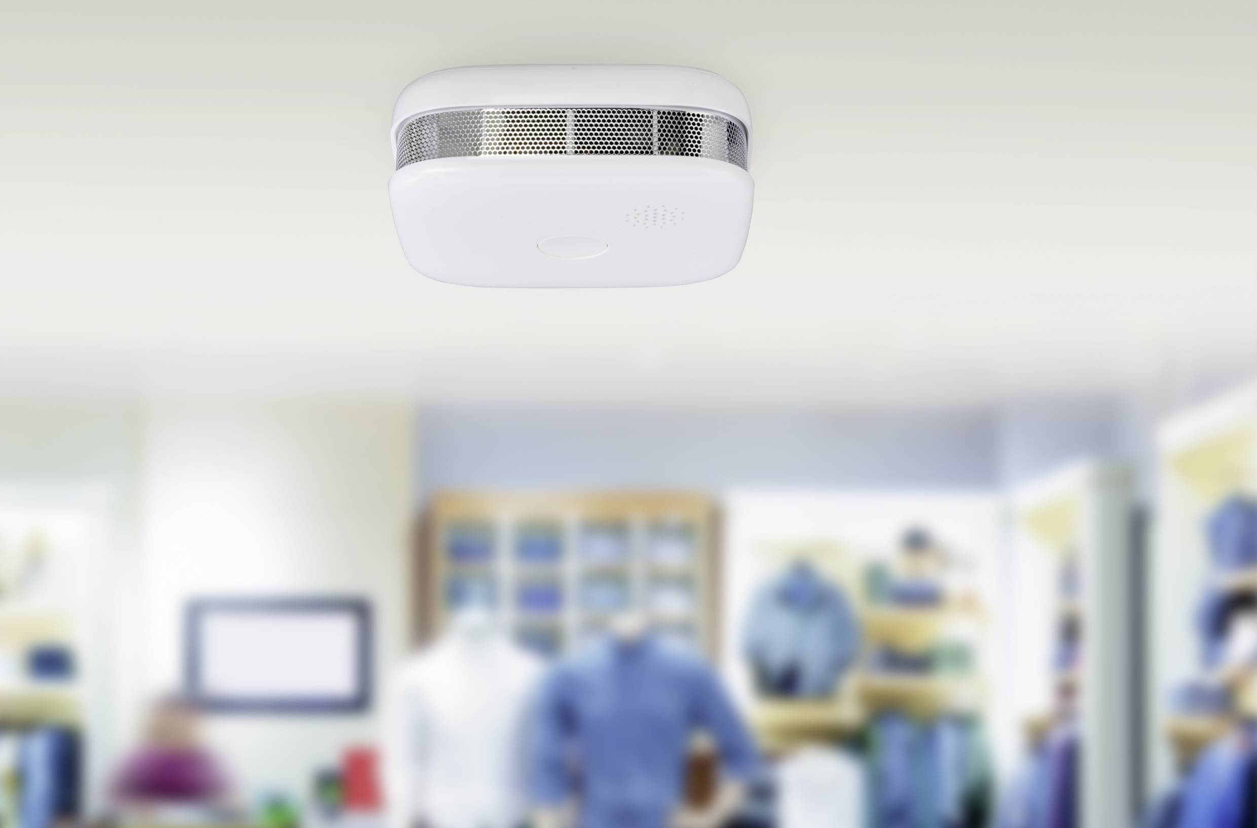 Sygonix SY-5040174 Funk-Rauchwarnmelder inkl. 5 Jahres-Batterie, vernetzbar batteriebetrieben (B x H x T) 76 x 76 x 29mm