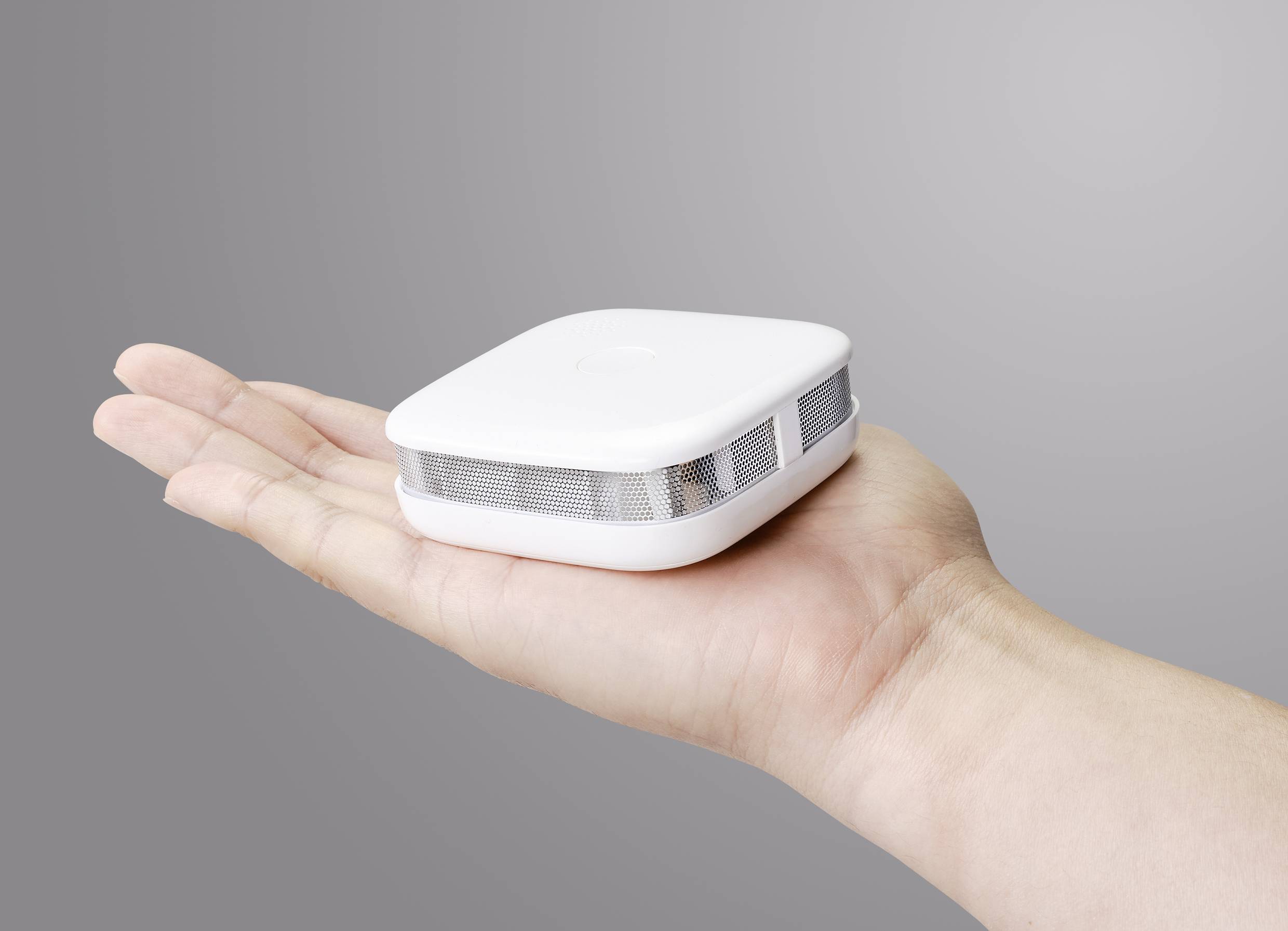 Sygonix SY-5040174 Funk-Rauchwarnmelder inkl. 5 Jahres-Batterie, vernetzbar batteriebetrieben (B x H x T) 76 x 76 x 29mm