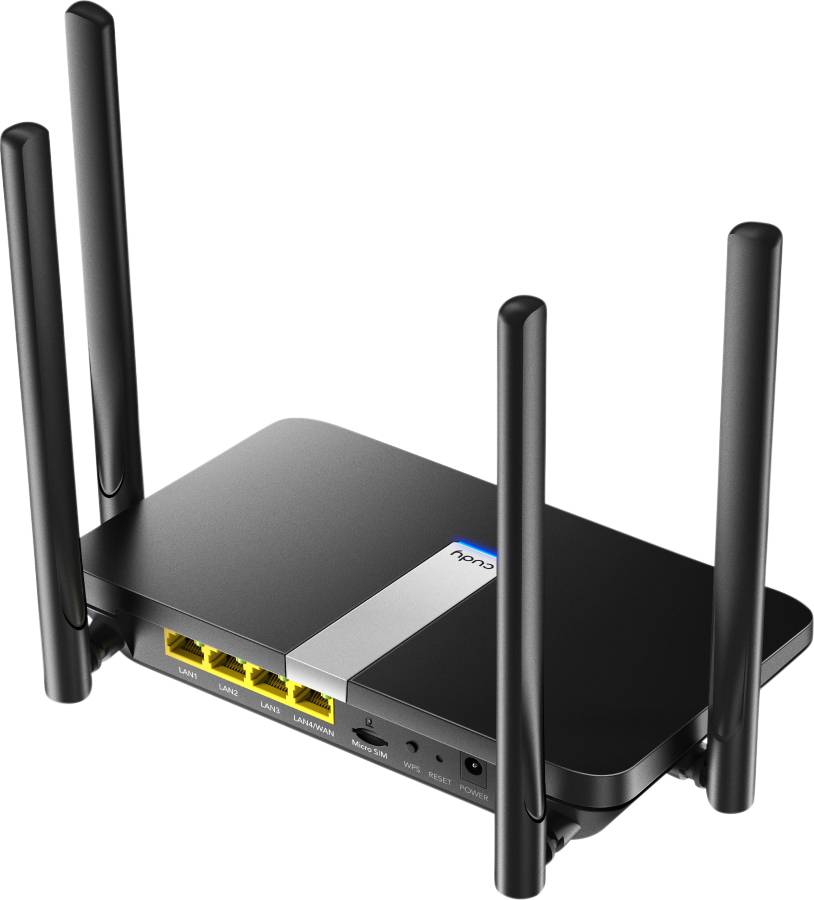 CUDY LT500, Wi-Fi 5 (802.11ac), Dual-Band (2,4 GHz/5 GHz), Eingebauter Ethernet-Anschluss, 3G, Schwa