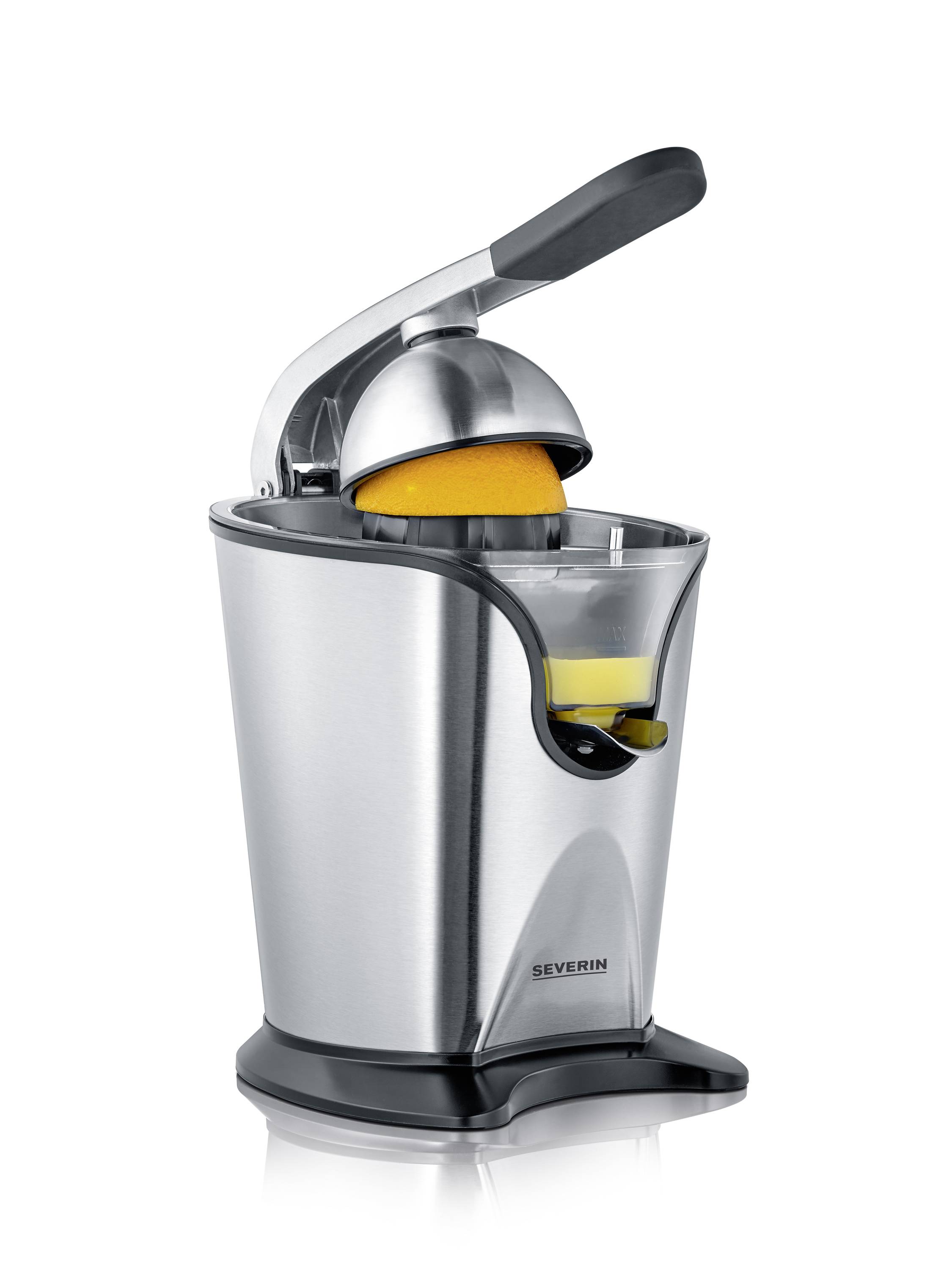 Severin Zitruspresse 3544 160 W Edelstahl, Schwarz