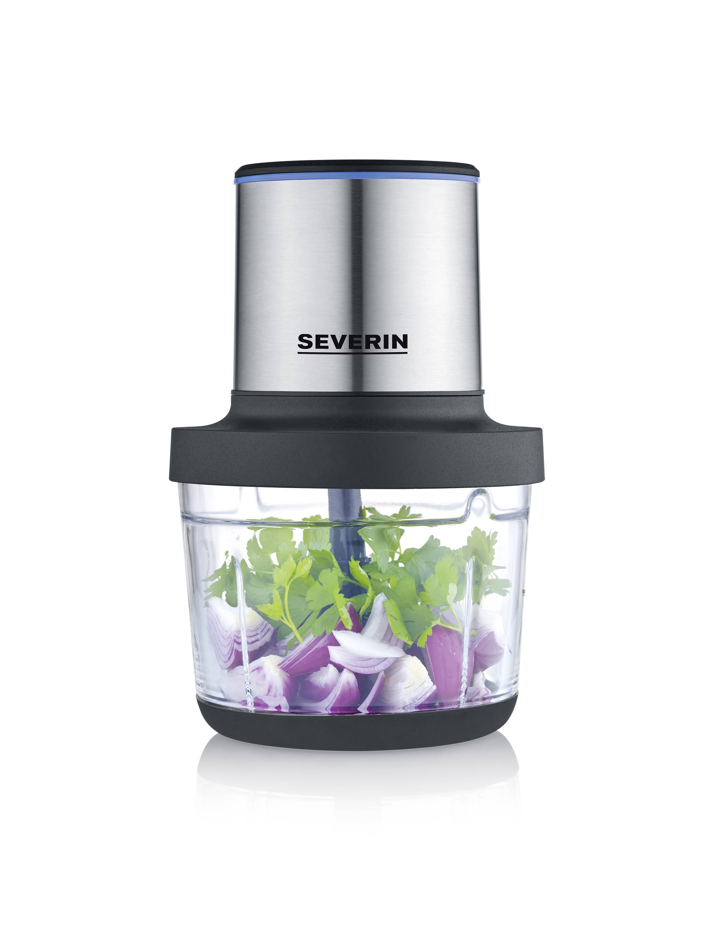 Severin KM 3866 Zerkleinerer 200 W Edelstahl, Schwarz