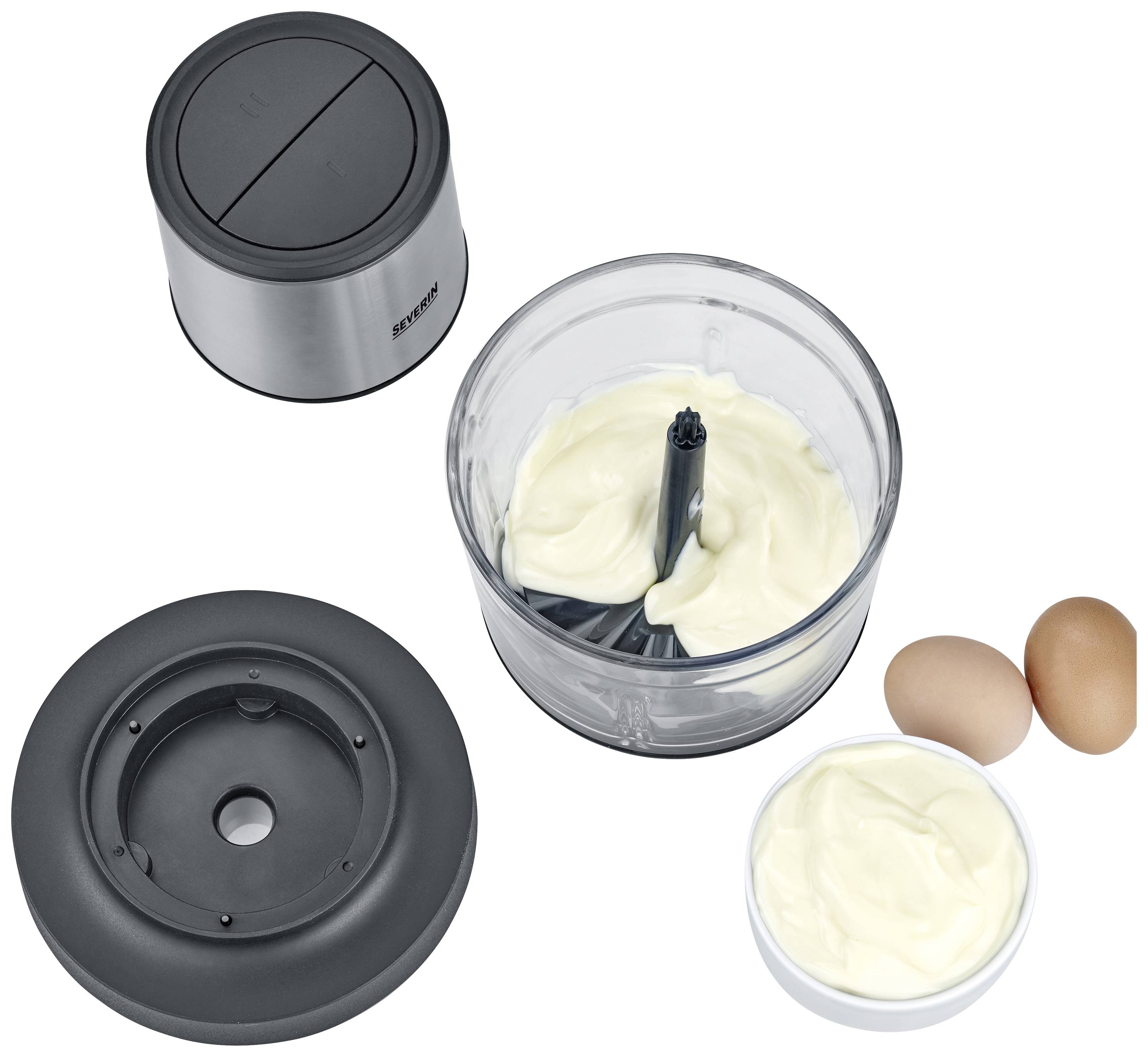 Severin KM 3866 Zerkleinerer 200 W Edelstahl, Schwarz