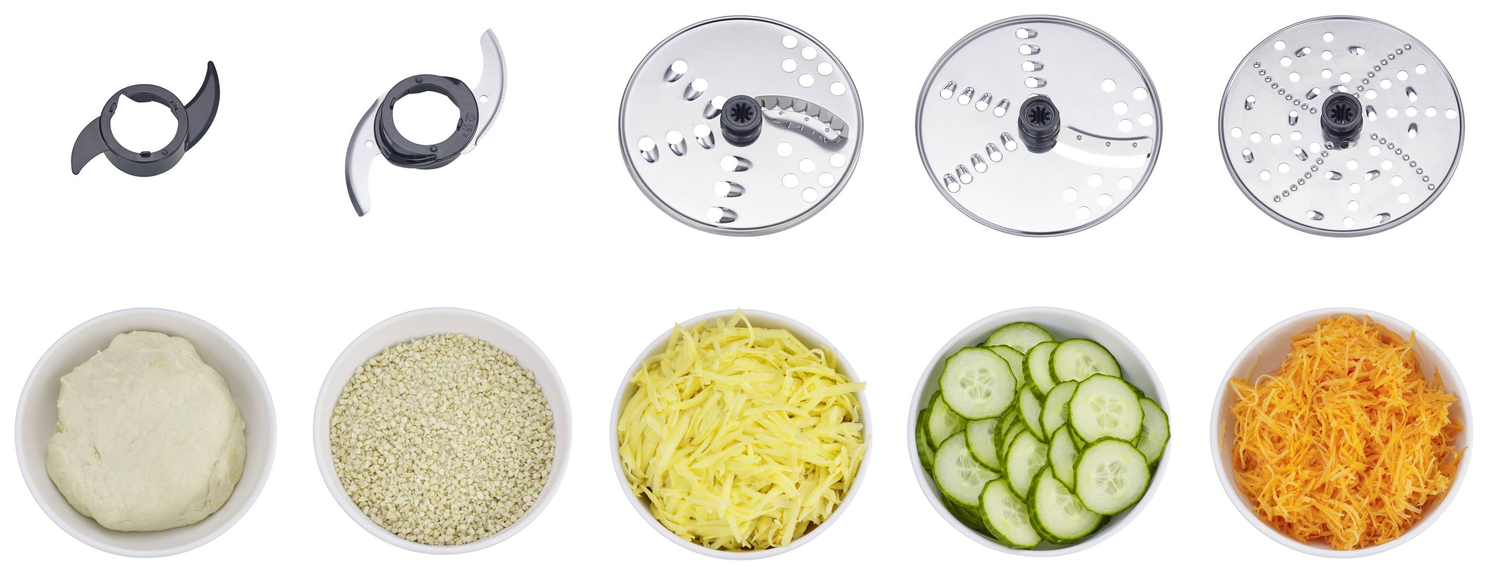 Severin KM 3892 Küchenmaschine 1200W Silber, Schwarz