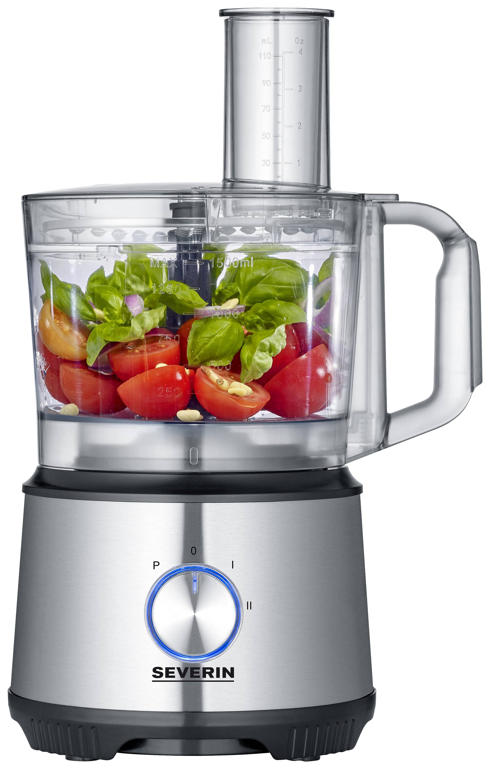 Severin KM 3892 Küchenmaschine 1200W Silber, Schwarz