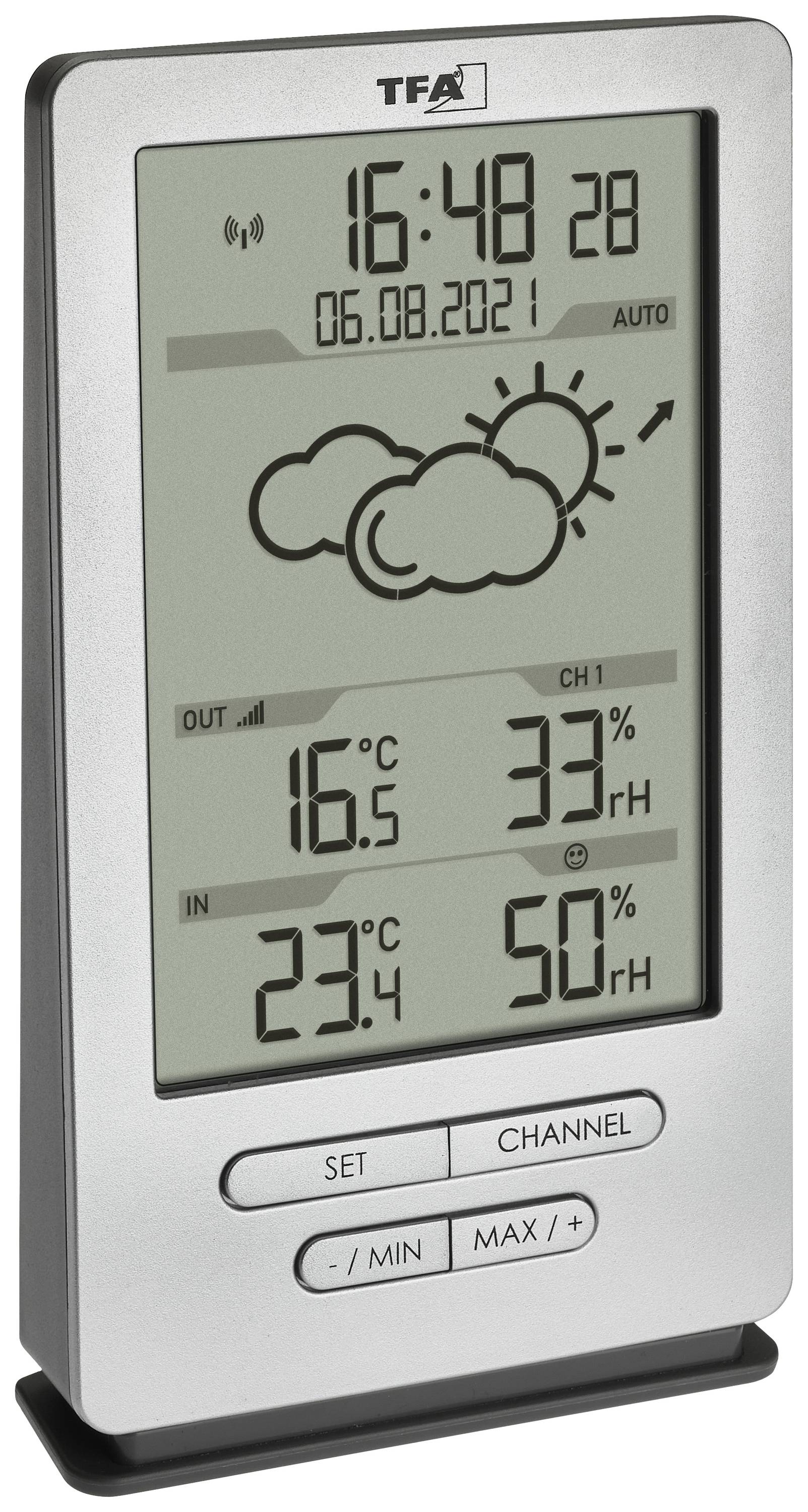 TFA Dostmann XENA 35.1162.54 Funk-Wetterstation Vorhersage für 12 bis 24 Stunden Anzahl Sensoren max. 3