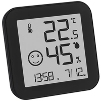 TFA Dostmann BLACK & WHITE Thermo-/Hygrometer Schwarz 30.5054.01 TFA Dostmann BLACK & WHITE Thermo-/Hygrometer Schwarz 30.5054.01