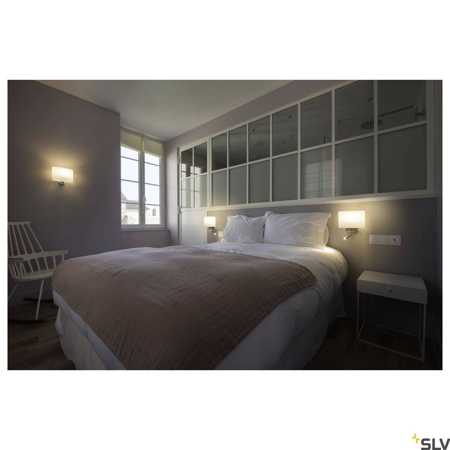 SLV KENKUA SPOT 1002855 LED-Wandleuchte E27 40W Chrom