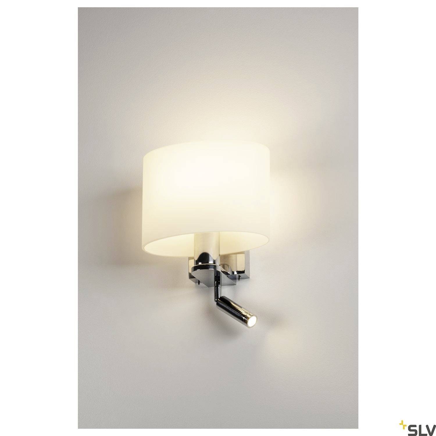 SLV KENKUA SPOT 1002855 LED-Wandleuchte E27 40W Chrom
