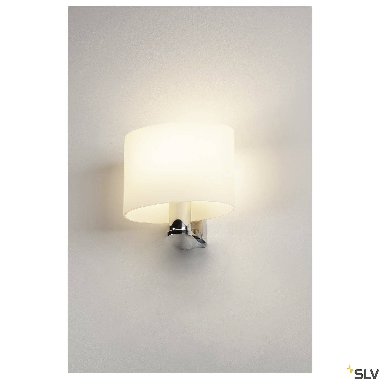 SLV KENKUA 1002856 LED-Wandleuchte E27 40 W Chrom