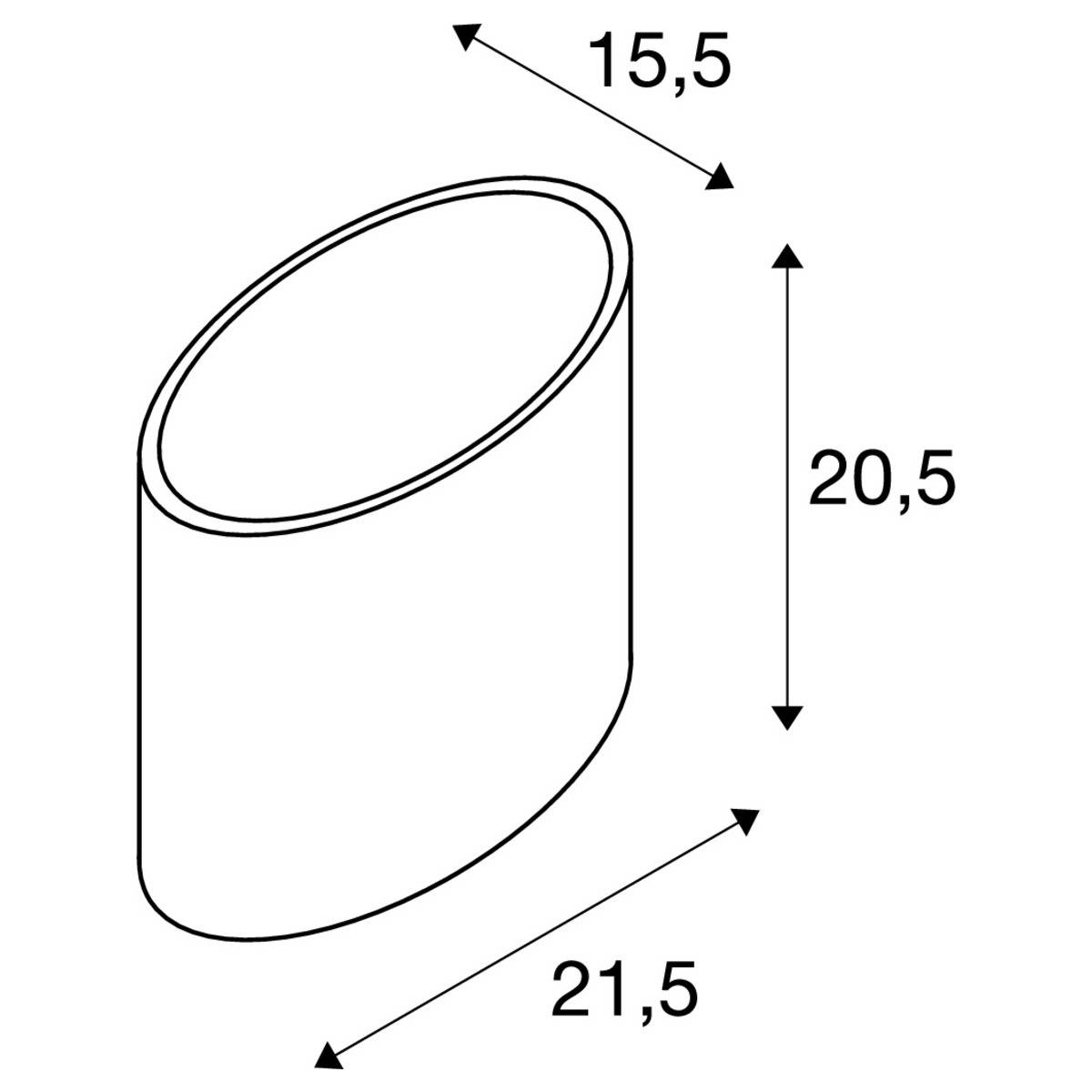 SLV KENKUA 1002856 LED-Wandleuchte E27 40 W Chrom