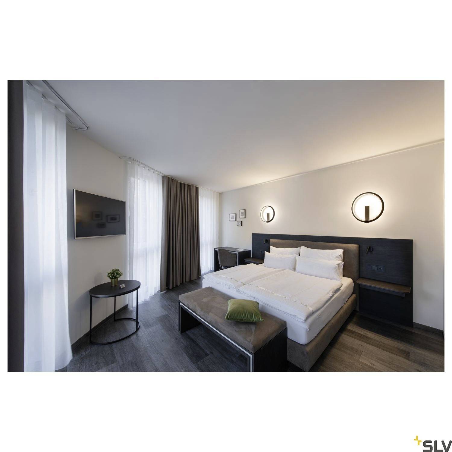 SLV ONE 40 1002915 LED-Wandleuchte LED fest eingebaut 14W Schwarz