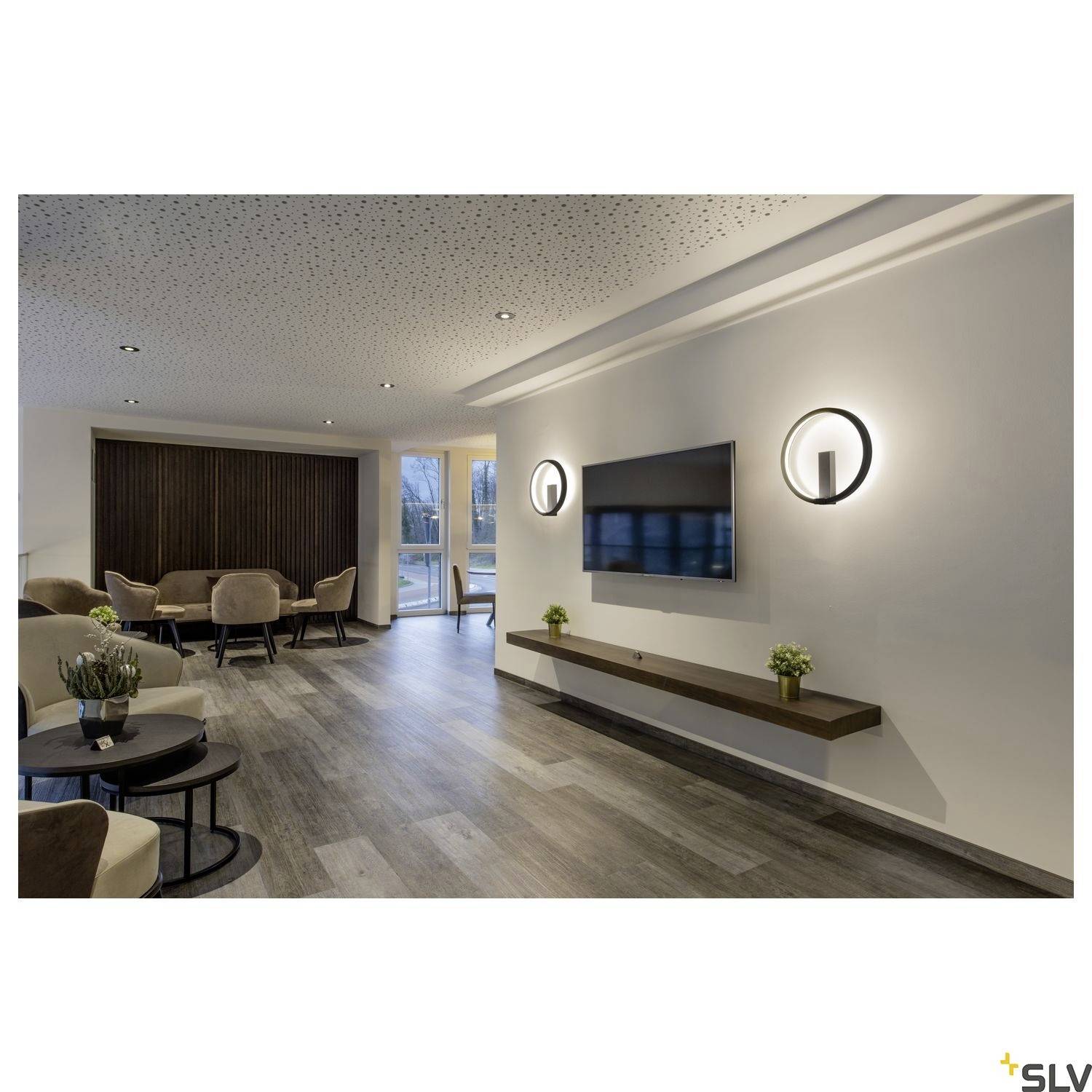 SLV ONE 40 1002915 LED-Wandleuchte LED fest eingebaut 14W Schwarz