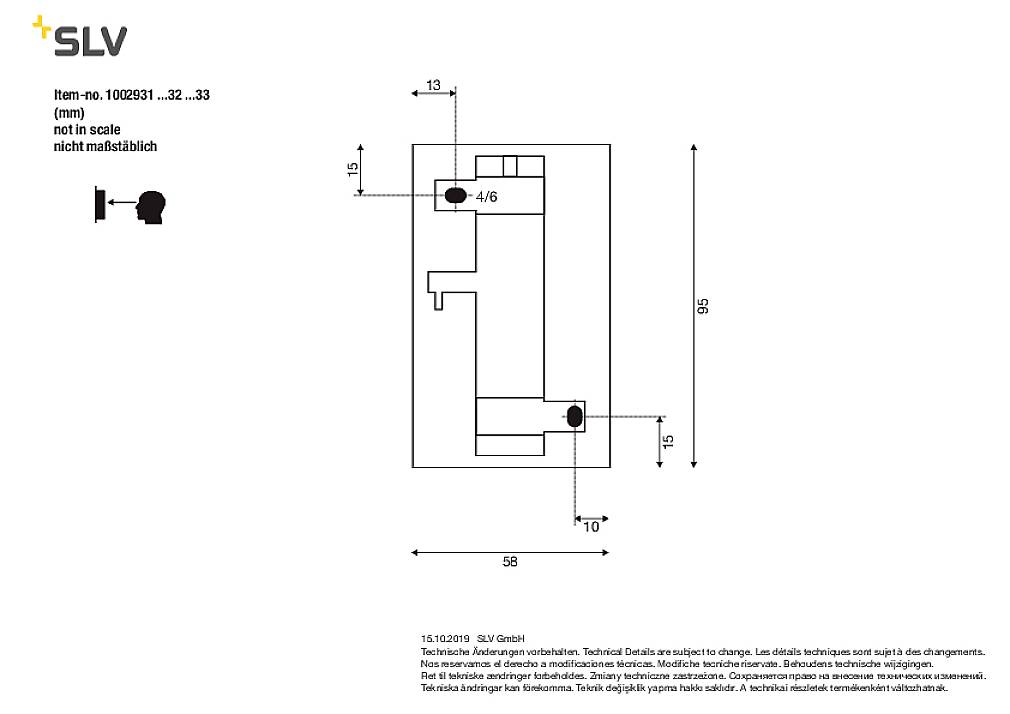 SLV ASTINA UP/DOWN 1002933 LED-Wandleuchte GU10 Schwarz