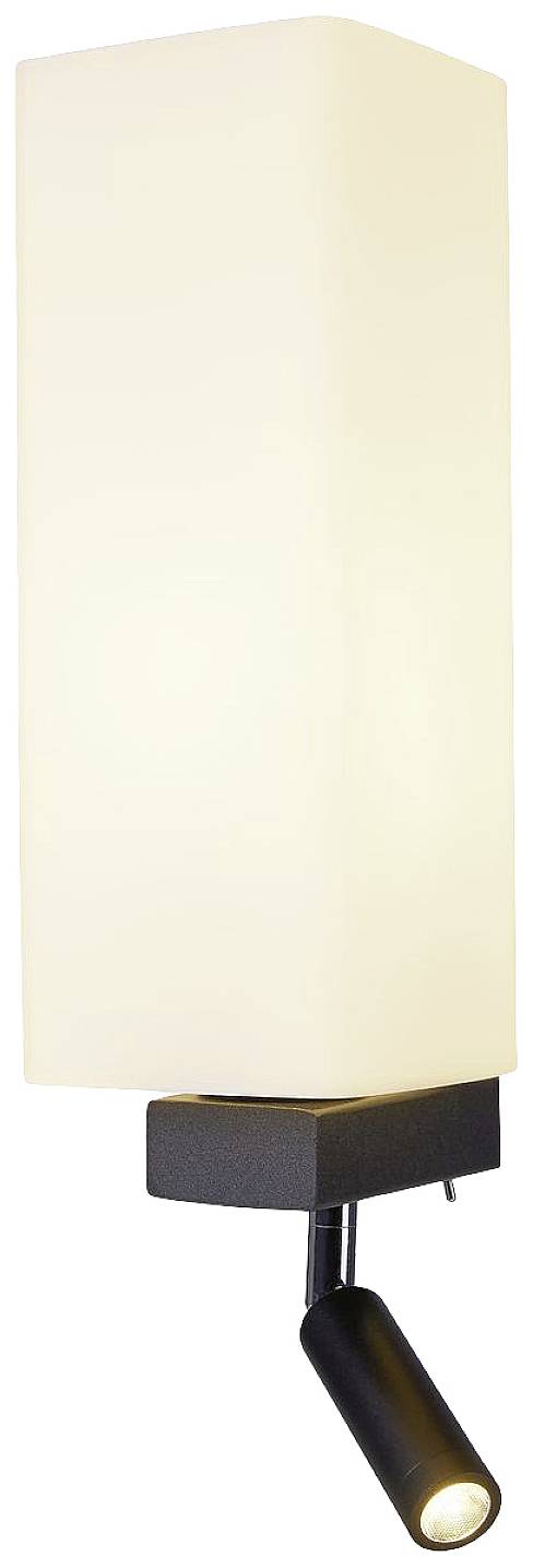 SLV QUADRASS SPOT 1003428 LED-Wandleuchte E27 2W Schwarz