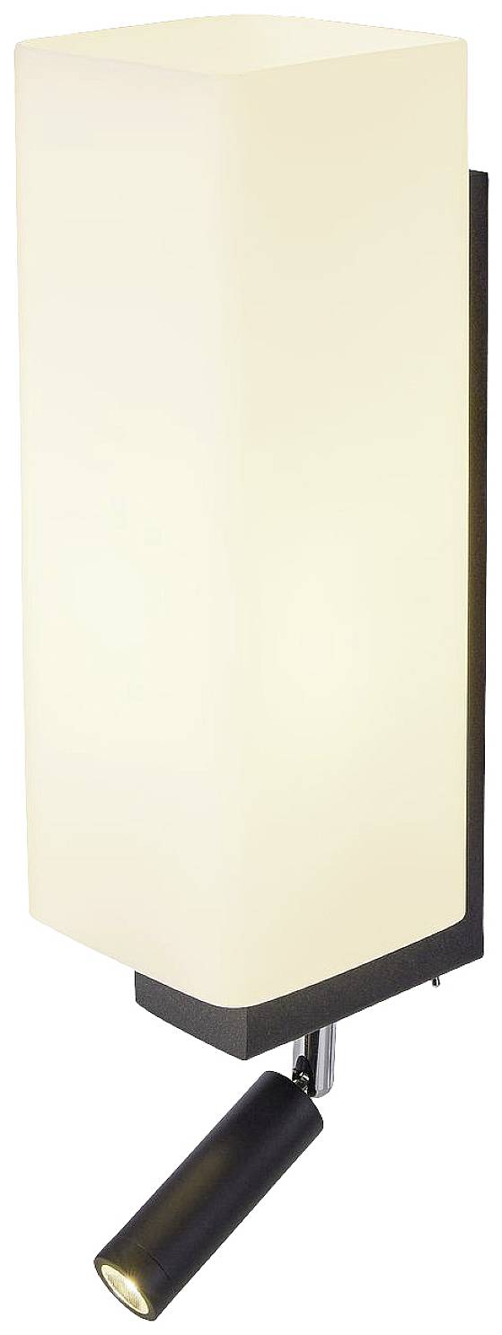 SLV QUADRASS SPOT 1003428 LED-Wandleuchte E27 2W Schwarz