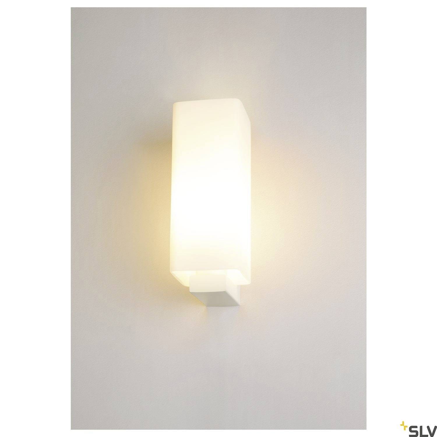 SLV QUADRASS 1003431 LED-Wandleuchte E27 40W Weiß