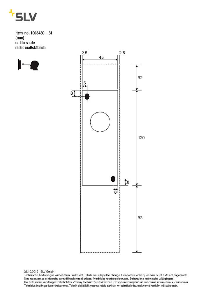 SLV QUADRASS 1003431 LED-Wandleuchte E27 40W Weiß