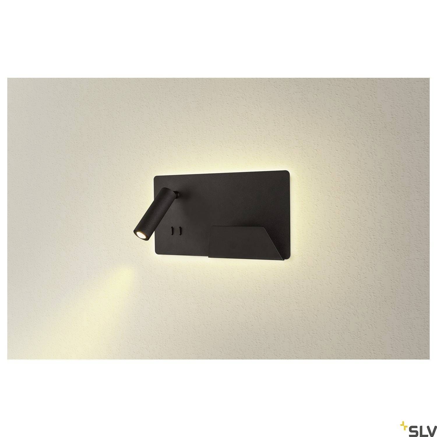 SLV SOMNILA SPOT 1003456 LED-Wandleuchte LED fest eingebaut 13W Schwarz