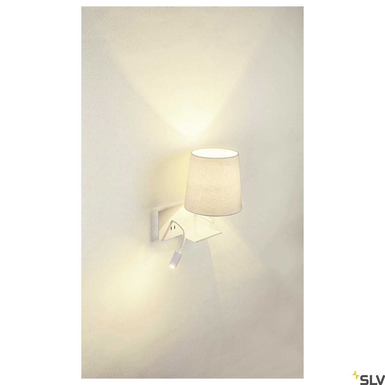 SLV SOMNILA FLEX 1003460 LED-Wandleuchte LED fest eingebaut 40W Weiß