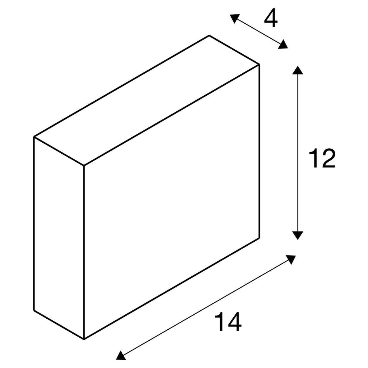 SLV QUAD FRAME 14 1003467 LED-Wandleuchte LED fest eingebaut 4W Weiß