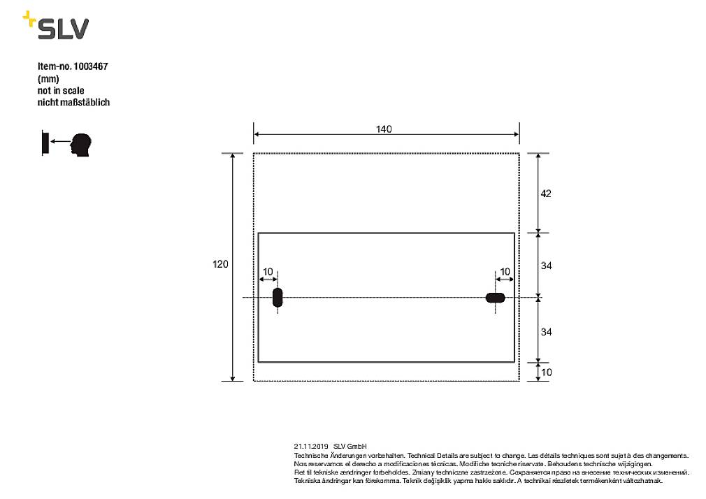 SLV QUAD FRAME 14 1003467 LED-Wandleuchte LED fest eingebaut 4W Weiß