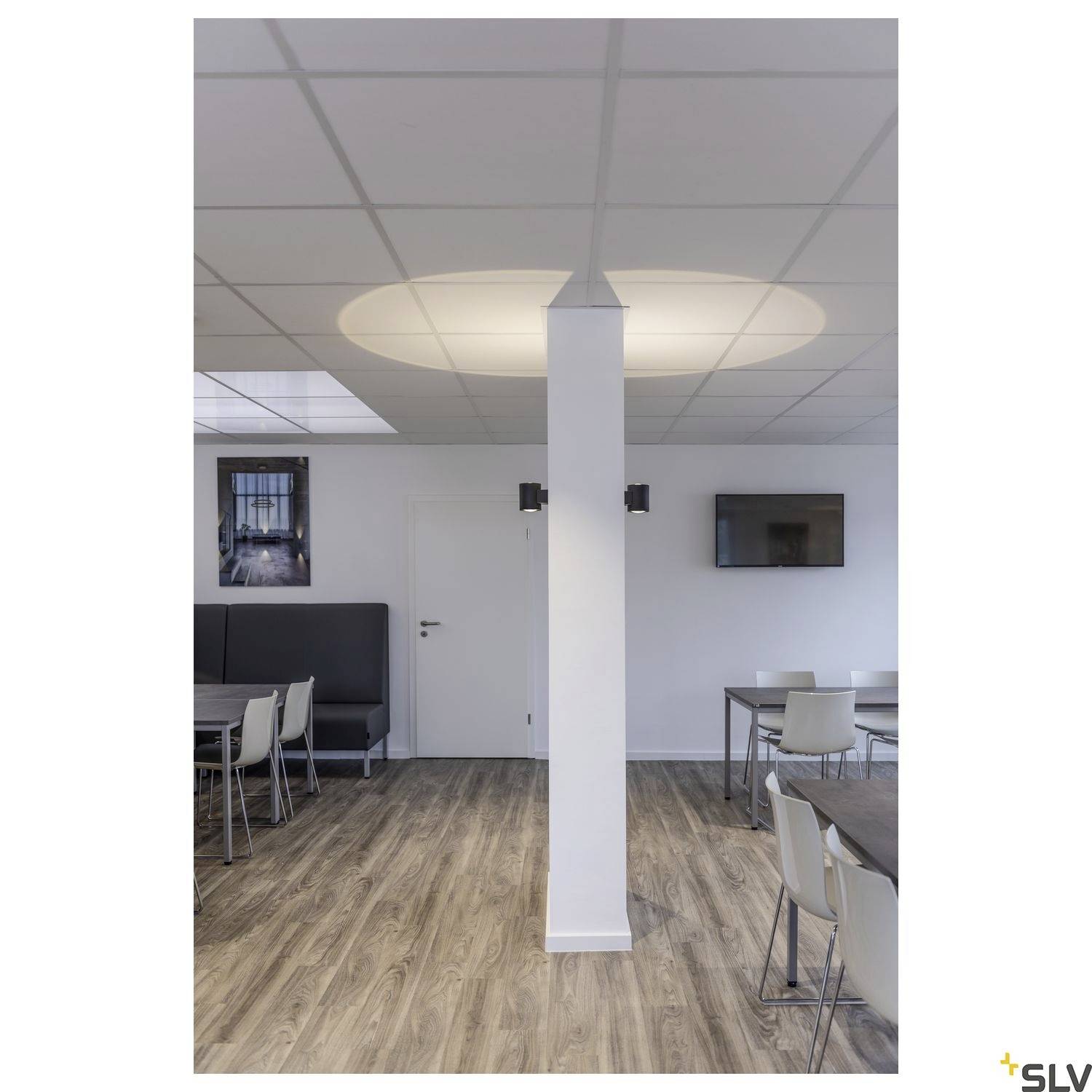 SLV OCULUS UP/DOWN 1004670 LED-Wandleuchte LED fest eingebaut 15W Schwarz