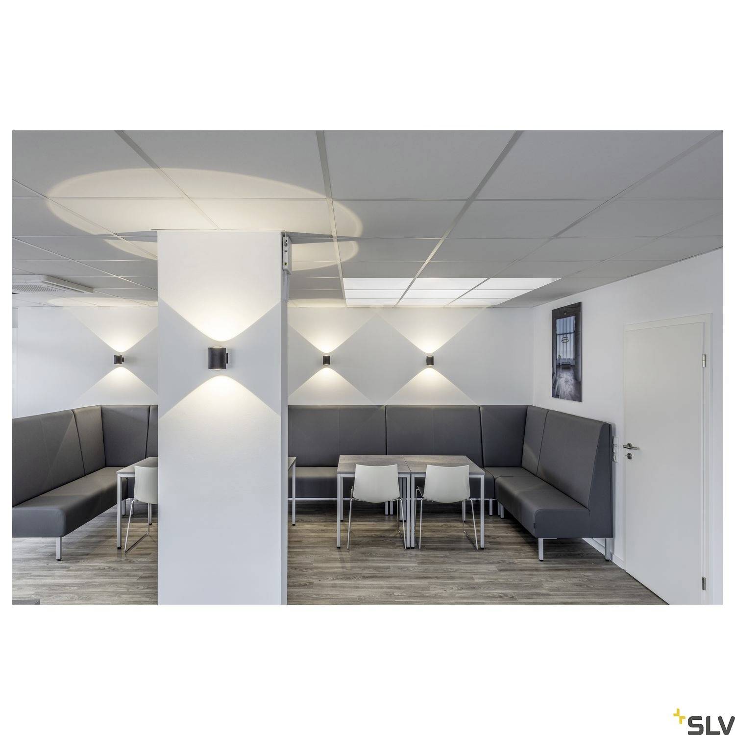 SLV OCULUS UP/DOWN 1004670 LED-Wandleuchte LED fest eingebaut 15W Schwarz