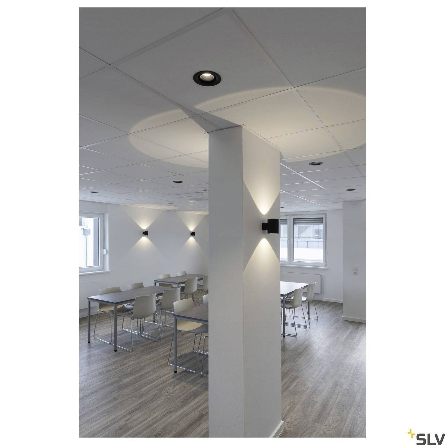 SLV OCULUS UP/DOWN 1004670 LED-Wandleuchte LED fest eingebaut 15W Schwarz