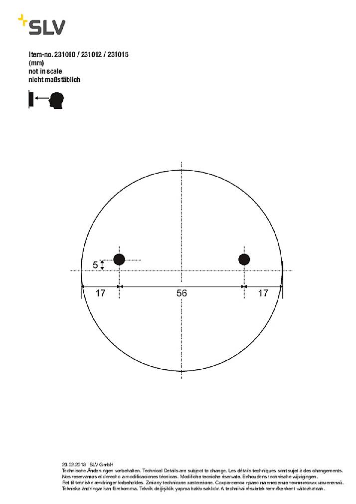SLV PEMA® 231010 LED-Wandleuchte LED fest eingebaut 4.7W Weiß