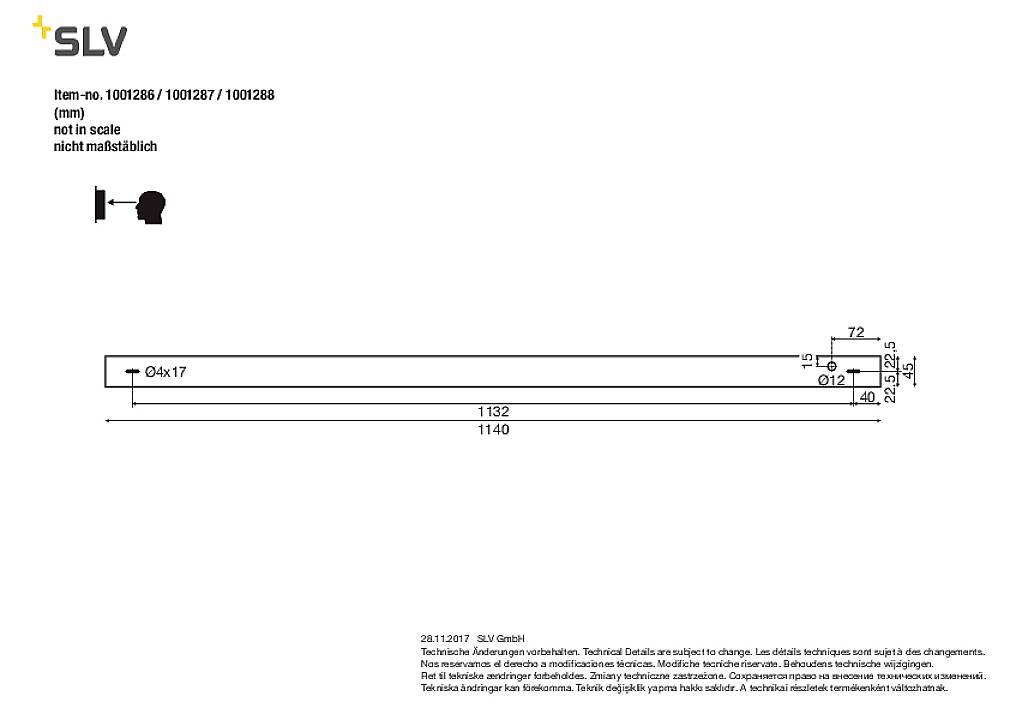 SLV SIGHT 115 1001287 LED-Wandleuchte LED fest eingebaut 38W Weiß