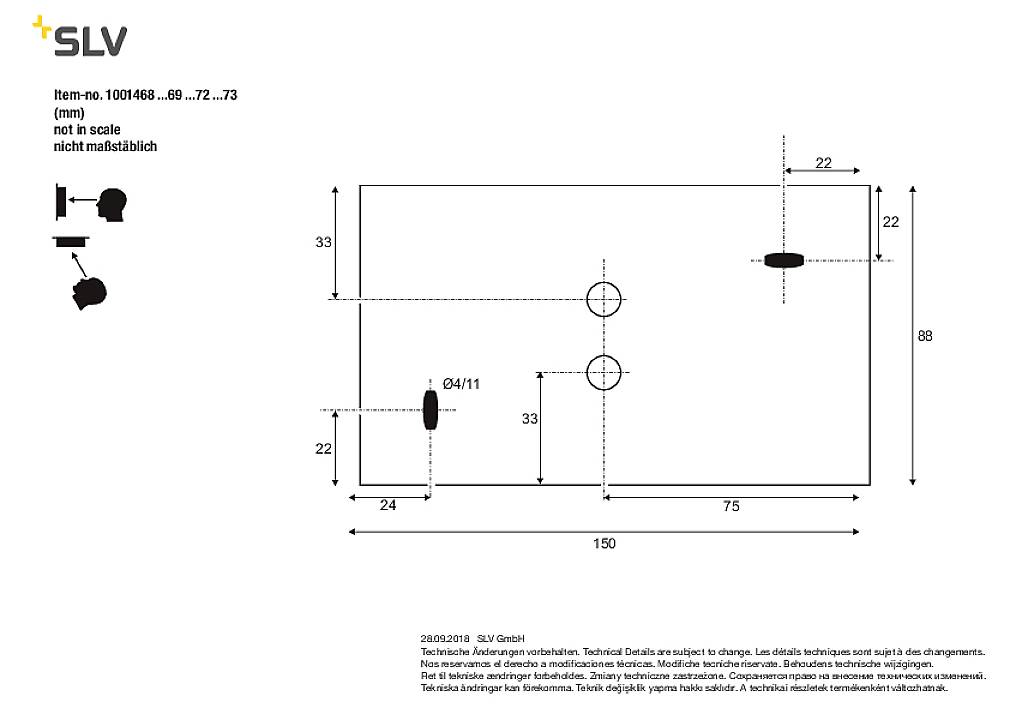 SLV MERADO FLOOD 1001472 LED-Wandleuchte LED fest eingebaut 40W Weiß