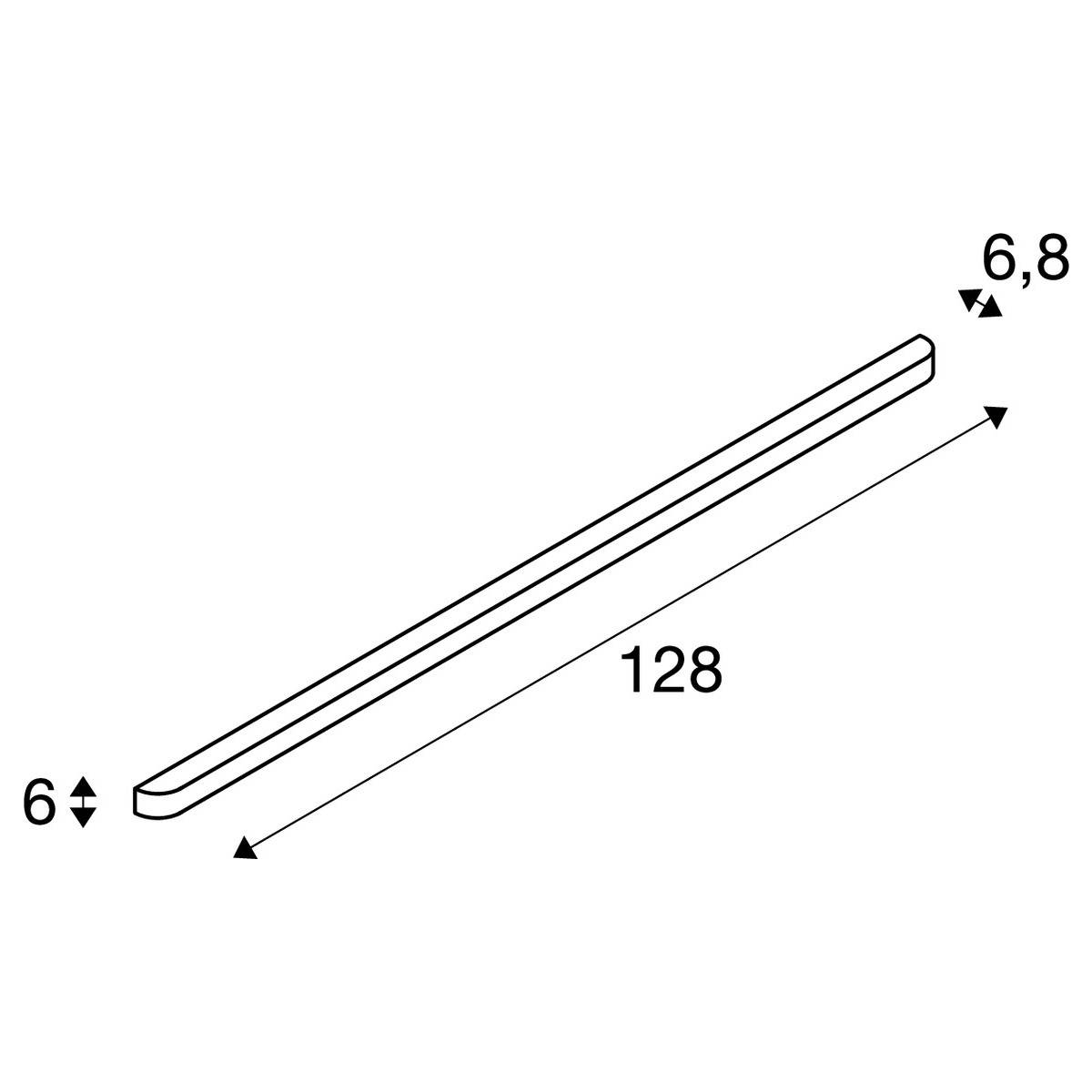 SLV ARLINA 130 1002240 LED-Wandleuchte LED fest eingebaut 28W Aluminium