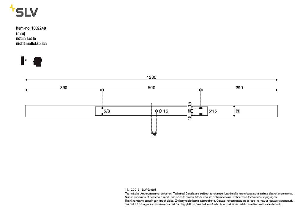 SLV ARLINA 130 1002240 LED-Wandleuchte LED fest eingebaut 28W Aluminium