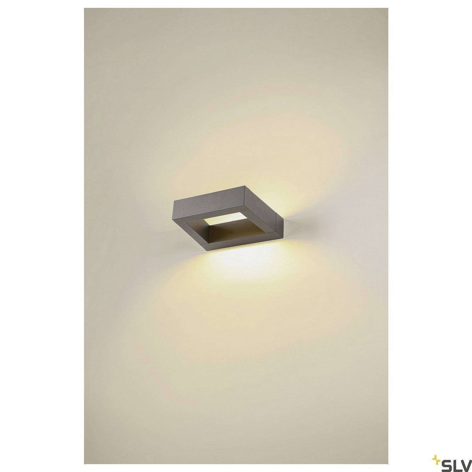 SLV BOOKAT 1005443 LED-Wandleuchte LED fest eingebaut 15W Anthrazit