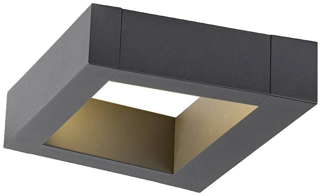 SLV BOOKAT 1005443 LED-Wandleuchte LED fest eingebaut 15W Anthrazit