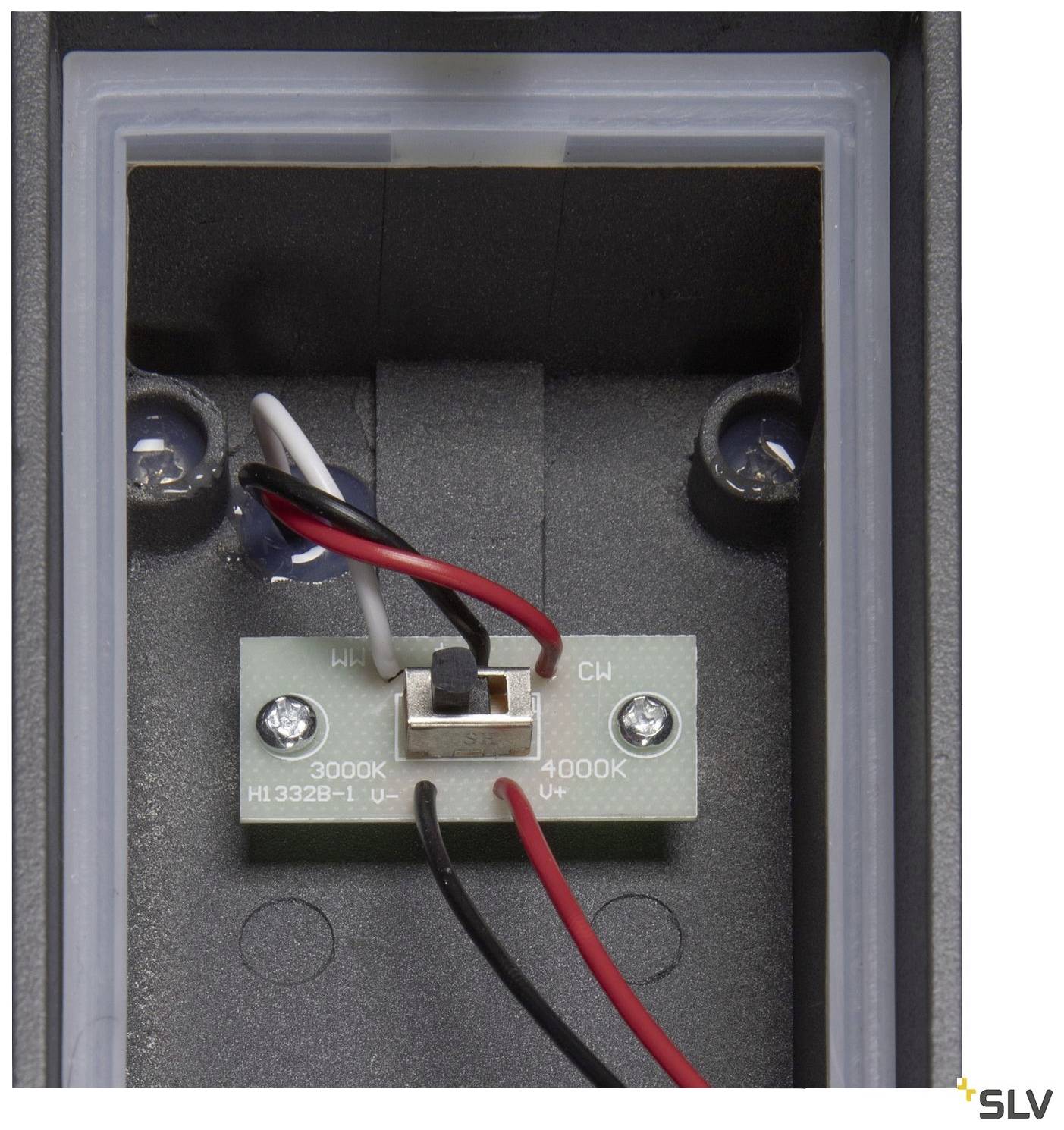 SLV BOOKAT 1005443 LED-Wandleuchte LED fest eingebaut 15W Anthrazit