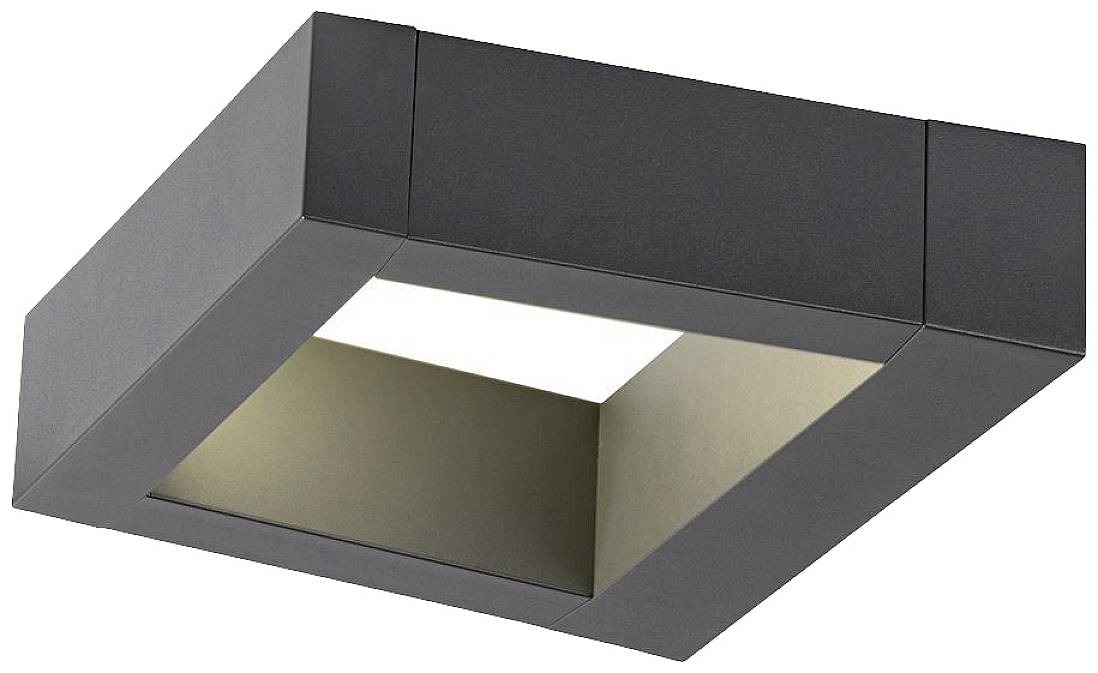SLV BOOKAT 1005443 LED-Wandleuchte LED fest eingebaut 15W Anthrazit