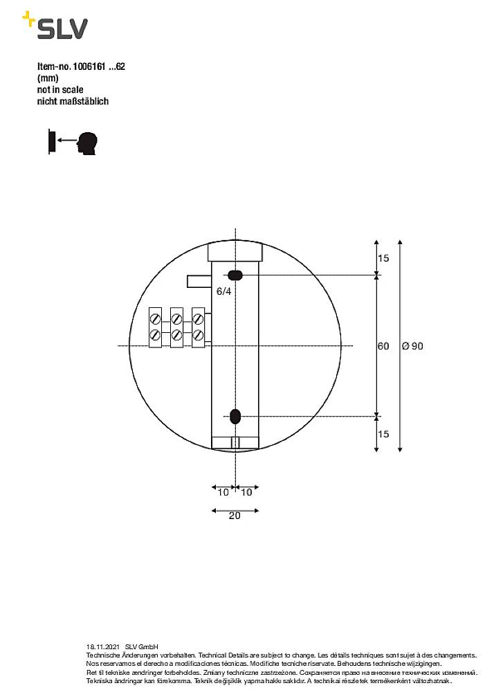SLV KARPO GOOSE 1006161 LED-Wandleuchte LED fest eingebaut 5.8W Weiß