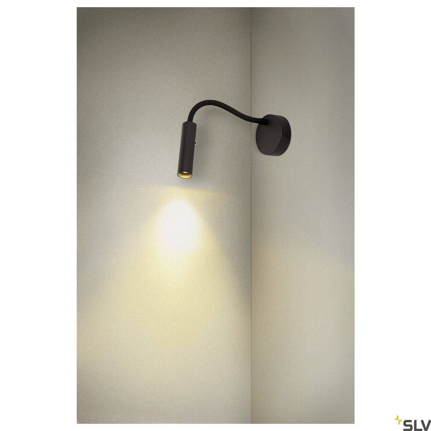 SLV KARPO GOOSE 1006162 LED-Wandleuchte LED fest eingebaut 5.8W Schwarz