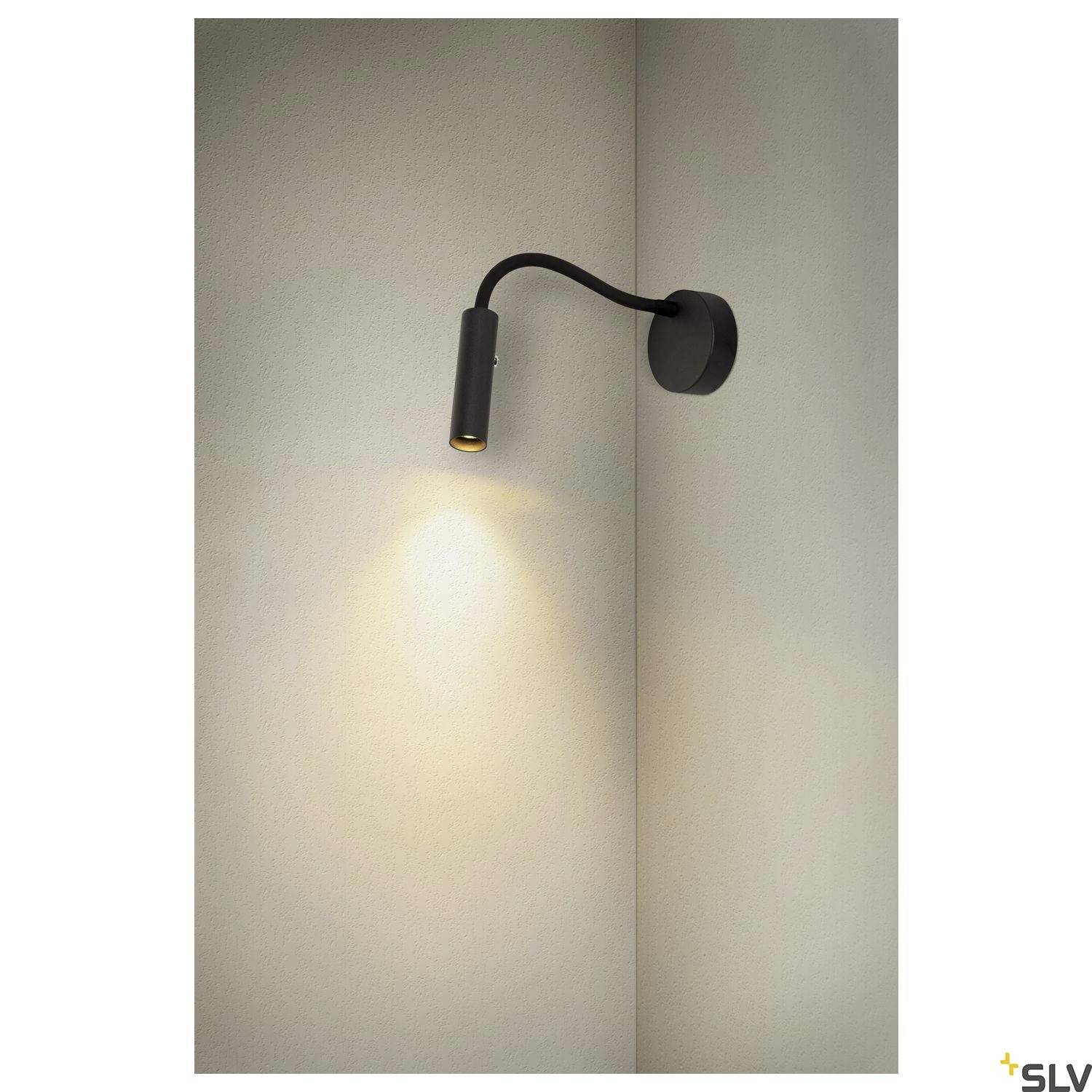 SLV KARPO GOOSE 1006162 LED-Wandleuchte LED fest eingebaut 5.8W Schwarz