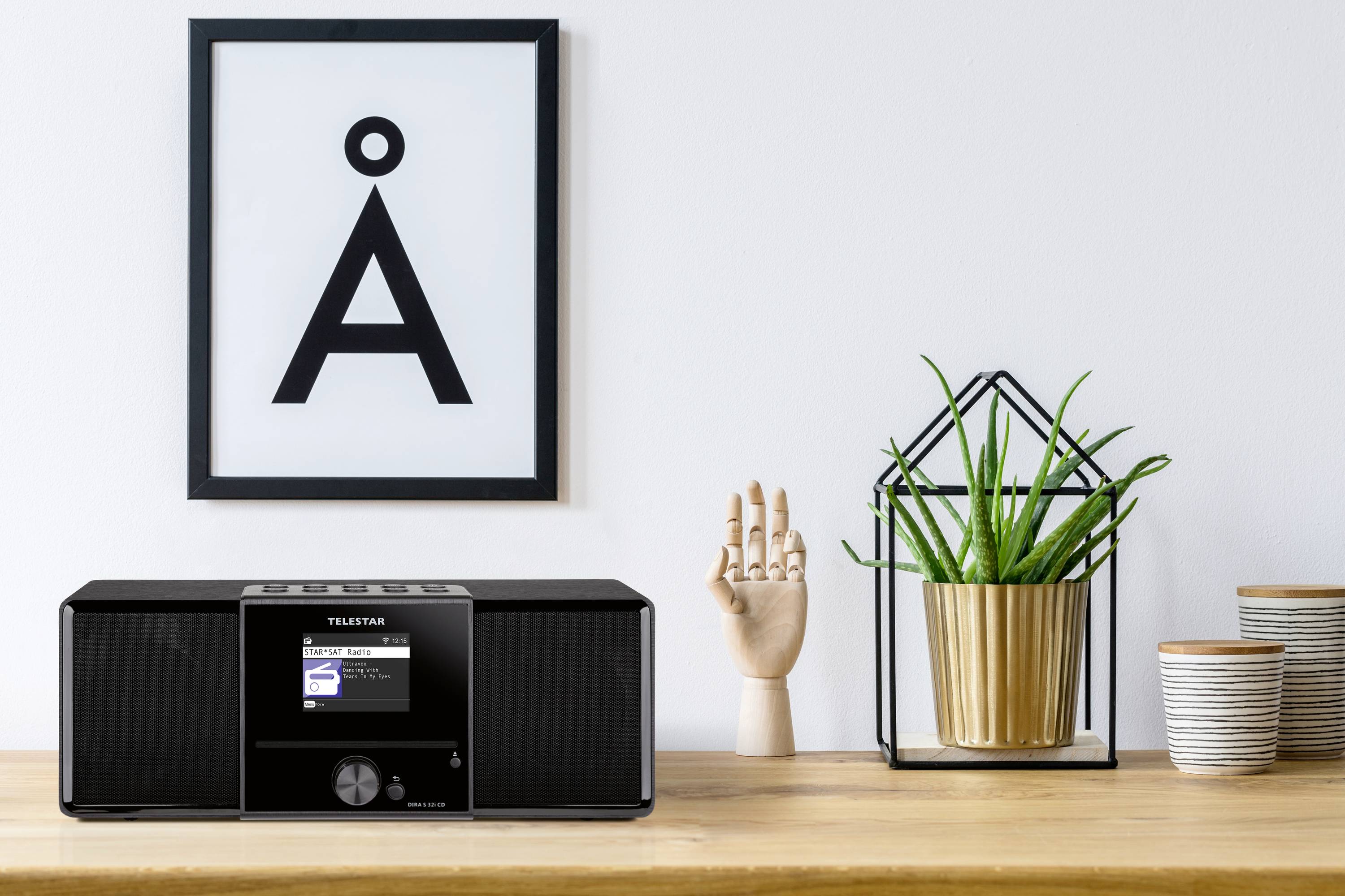 Telestar DIRA S 32i CD Internet CD-Radio DAB+, Internet, UKW CD, Bluetooth®, WLAN, USB, Internetradio Aufnahmefunktion, Inkl. Fernbedienung, Weckfun