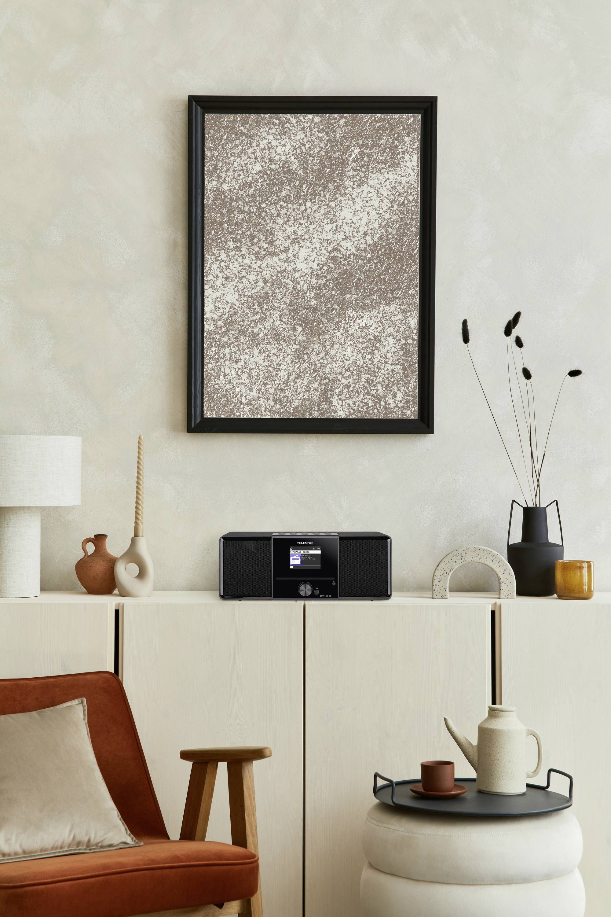 Telestar DIRA S 32i CD Internet CD-Radio DAB+, Internet, UKW CD, Bluetooth®, WLAN, USB, Internetradio Aufnahmefunktion, Inkl. Fernbedienung, Weckfun