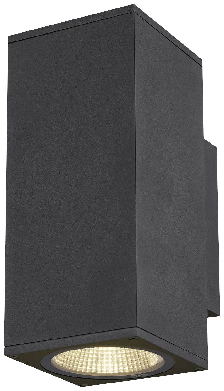 SLV ENOLA SQUARE M UP/DOWN 1003419 LED-Außenwandleuchte LED fest eingebaut 19W Anthrazit