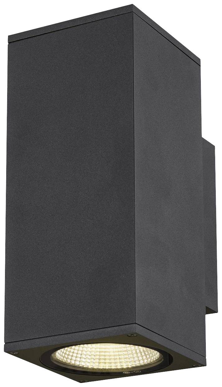 SLV ENOLA SQUARE M UP/DOWN 1003419 LED-Außenwandleuchte LED fest eingebaut 19W Anthrazit