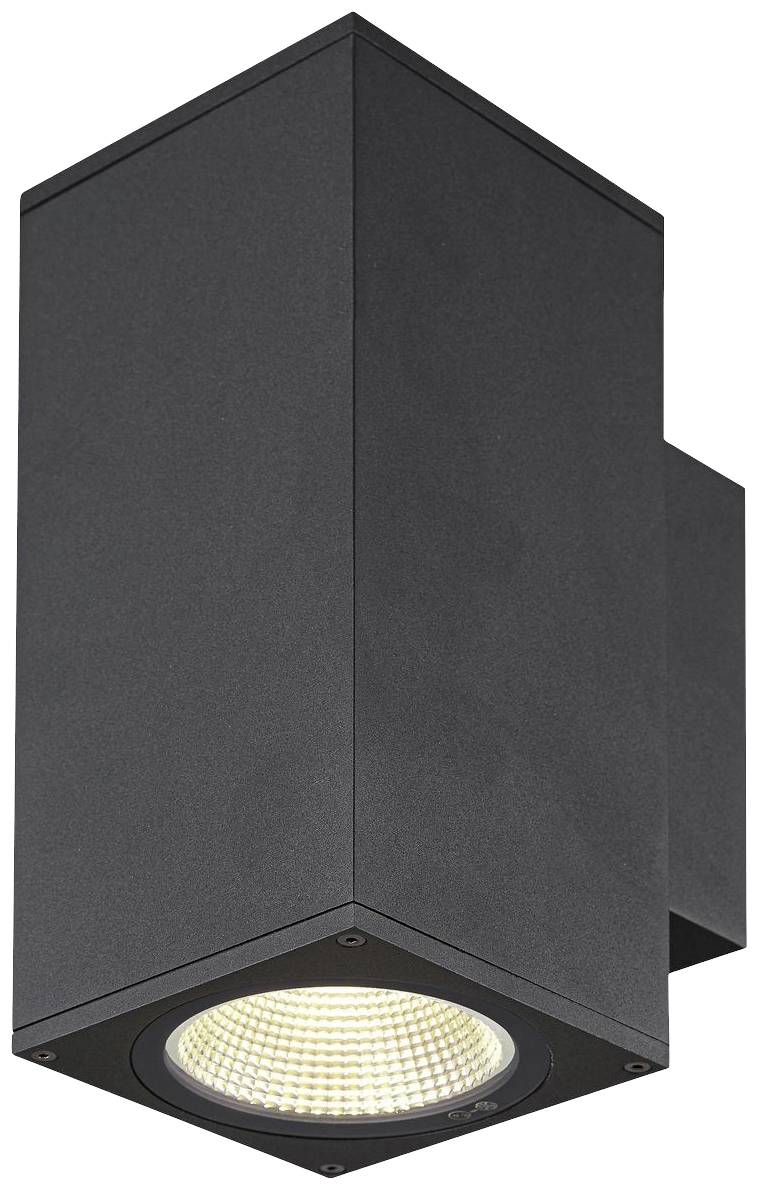 SLV ENOLA SQUARE M UP/DOWN 1003419 LED-Außenwandleuchte LED fest eingebaut 19W Anthrazit