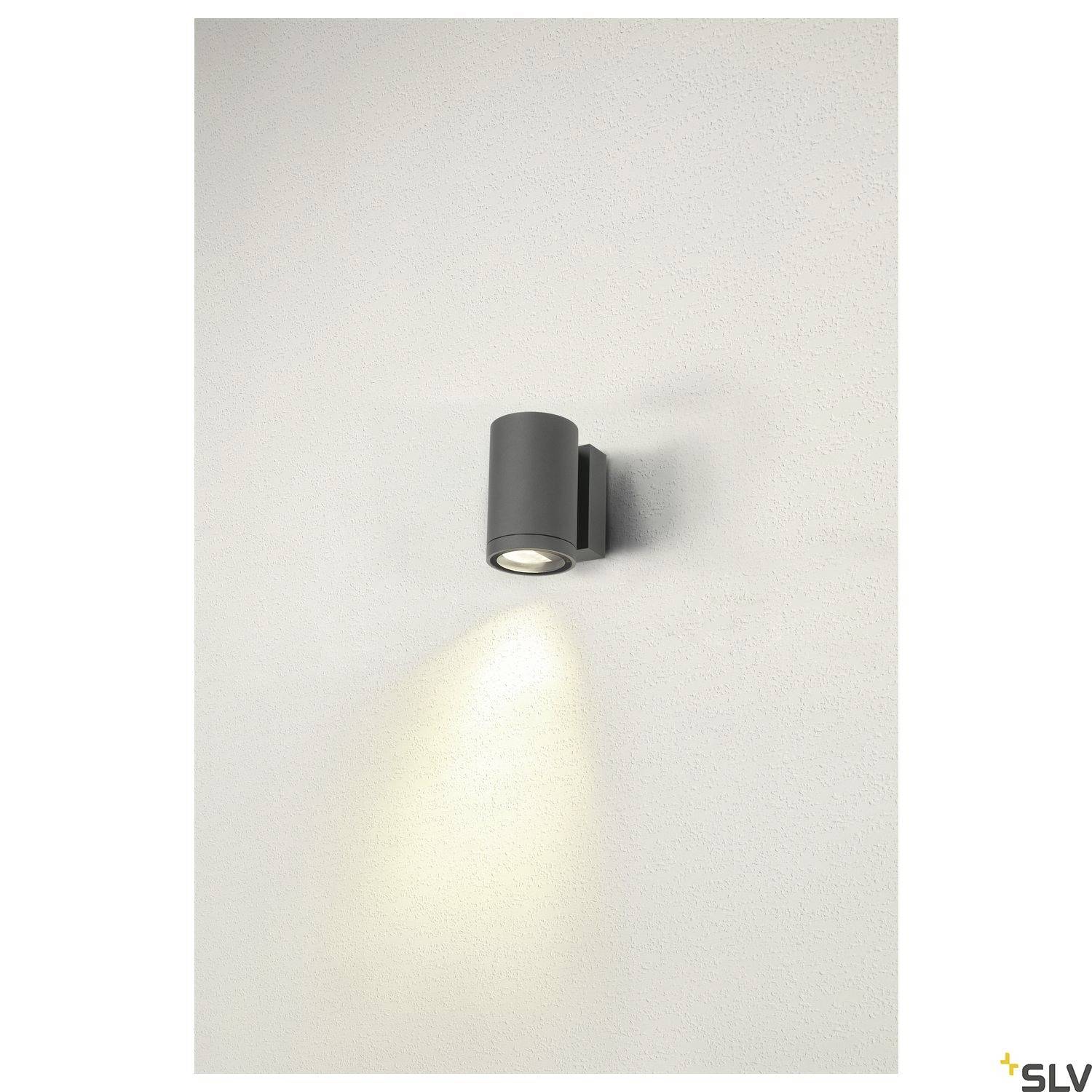 SLV ENOLA ROUND M 1003423 LED-Außenwandleuchte LED fest eingebaut 10W Anthrazit