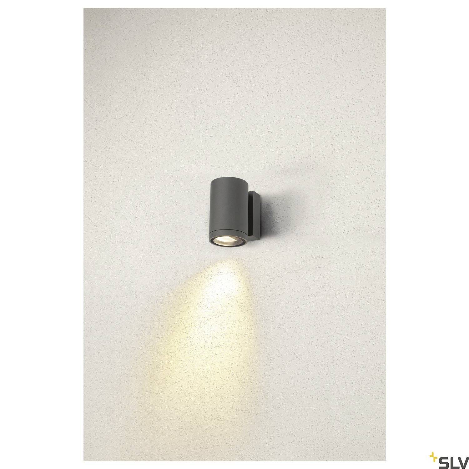 SLV ENOLA ROUND M 1003423 LED-Außenwandleuchte LED fest eingebaut 10W Anthrazit