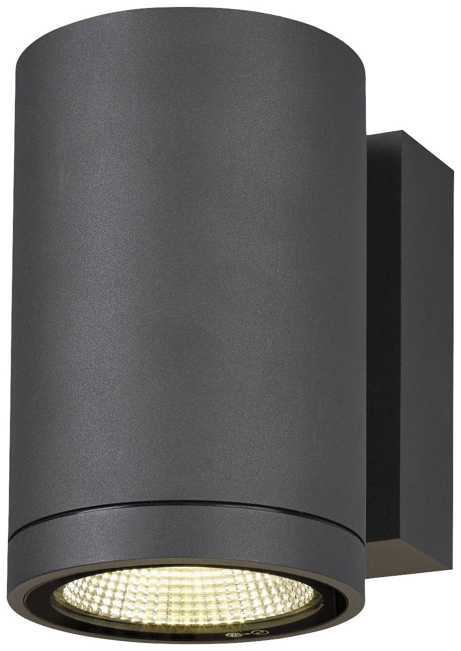 SLV ENOLA ROUND M 1003423 LED-Außenwandleuchte LED fest eingebaut 10W Anthrazit