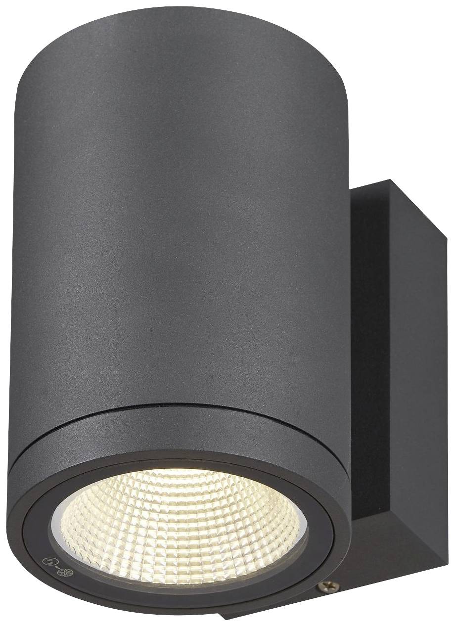 SLV ENOLA ROUND M 1003423 LED-Außenwandleuchte LED fest eingebaut 10W Anthrazit