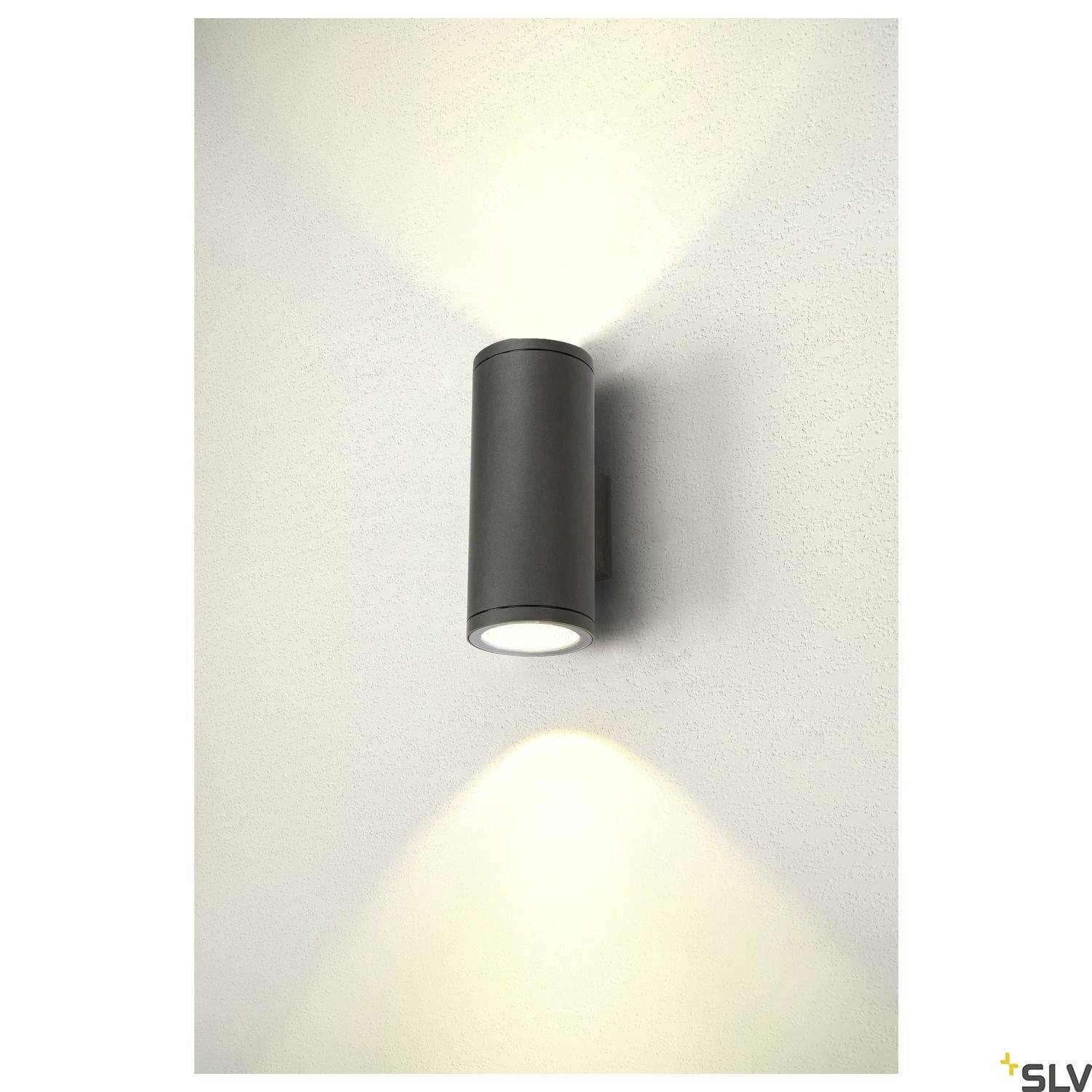 SLV ENOLA ROUND L UP/DOWN 1003441 LED-Außenwandleuchte LED fest eingebaut 53W Anthrazit